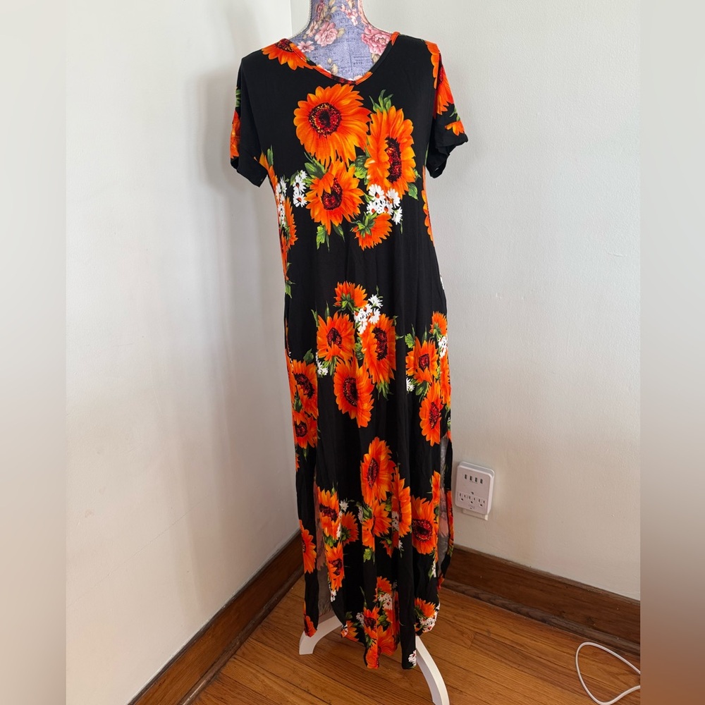 Sunflower Dress Floral Maxi Dress